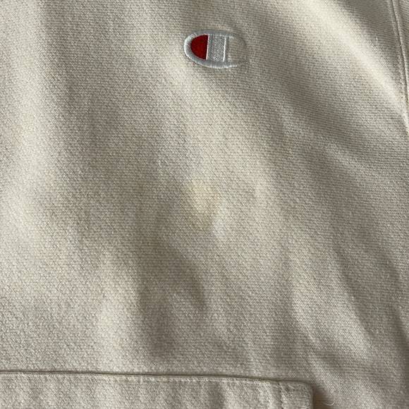 Champion Cream reverse weave Hoodie - Picture 3 of 4